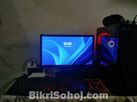 Full Gaming Computer Core I5 10th Gen 19'' Monitor